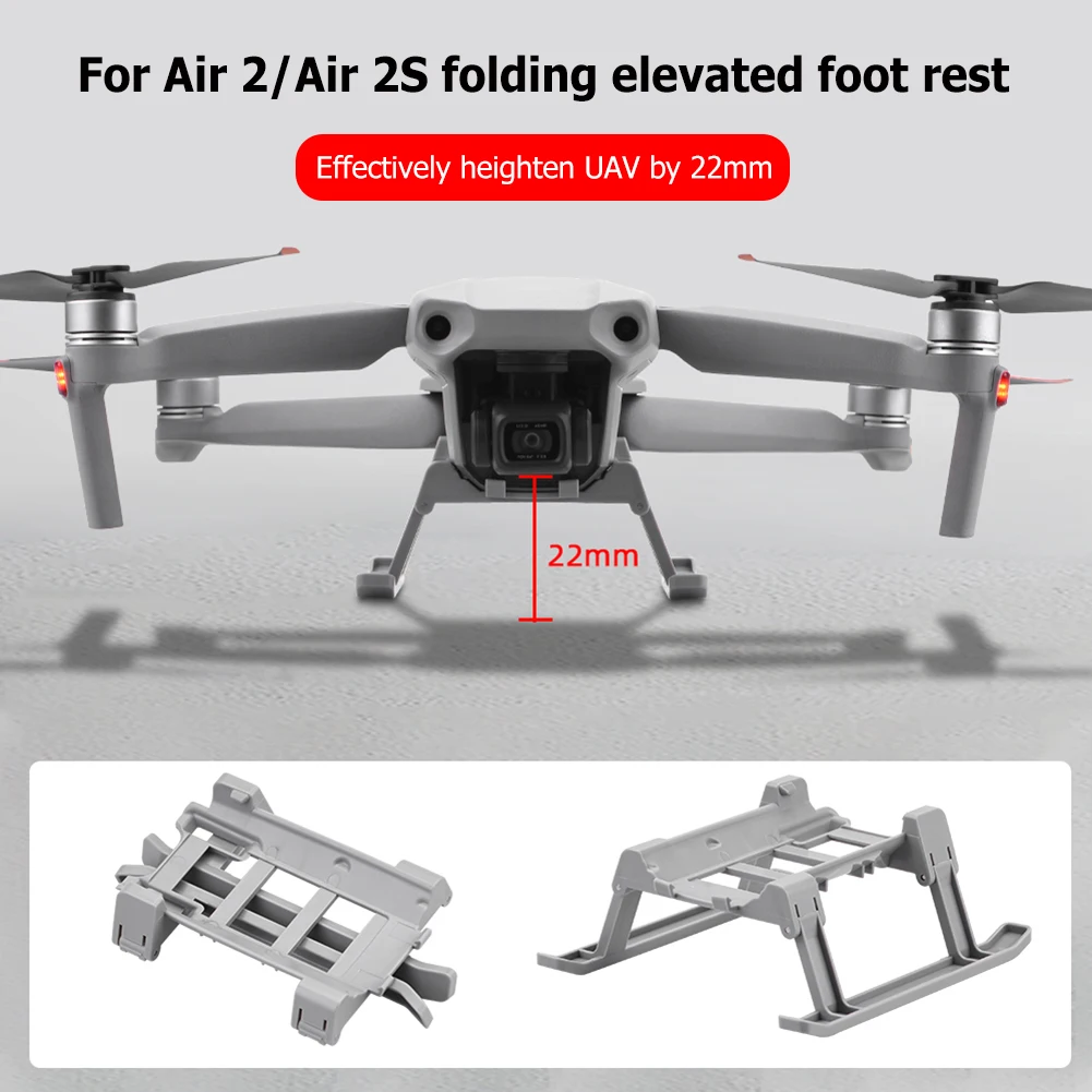 

Foldable Landing Gear Extended Height Leg Support Protector for DJI Mavic Air 2 / Air 2S Increased Height Tripod Stand