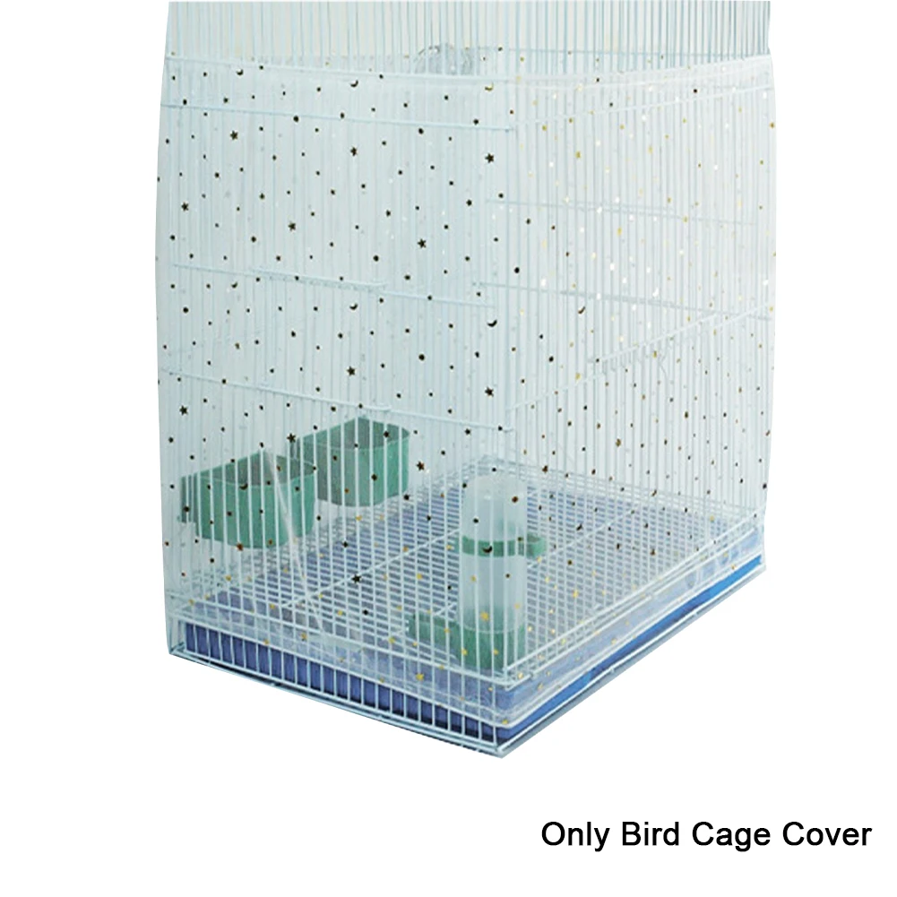 

Skirt Pet Supplies Elastic Guard Mesh Net Soft Washable Home Universal Bird Cage Cover 360 Degrees Covering Reusable Breathable