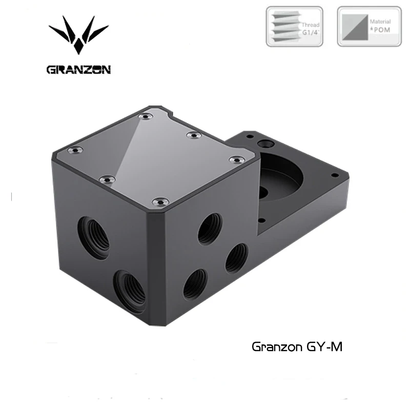 Bykski Granzon GY-M Bridge Module , For GH Series Cold Row PMD3 Pump Connect , ITX Gamer Case Reservoir Water Cooling