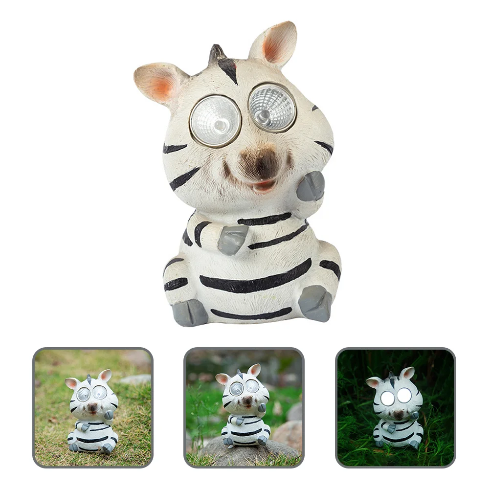 

Solar Zebra Statue Garden Lawn Lamp Creative Landscape Light Garden Decoration