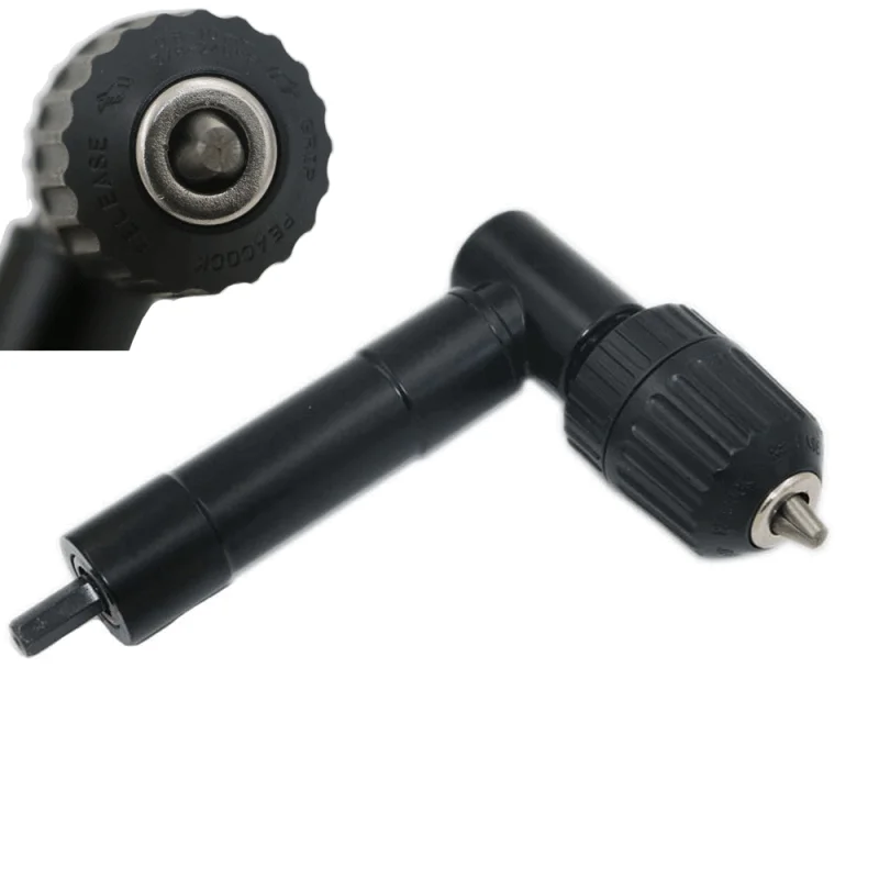

90 Degree Right Angle Electric drill Keyless three-jaw chuck corner Impact Drill Adapter Right Angle Bend Extension Adaptor