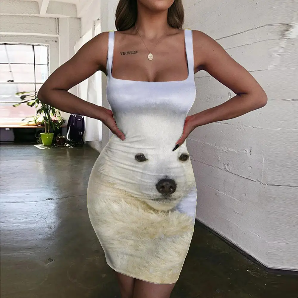 

Женское платье в обтяжку, с лямкой на шее