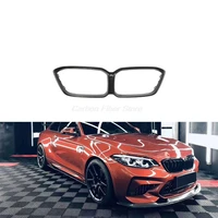 carbon fiber f87 m2 competition car front kidney grill covers for bmw m2 2019 2020
