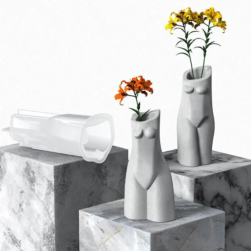 

3D креативное искусство, тело, фотография, ваза для тела, цветочный горшок, гипс, силиконовая форма, смола, капля, клей, форма, украшение для рабочего стола