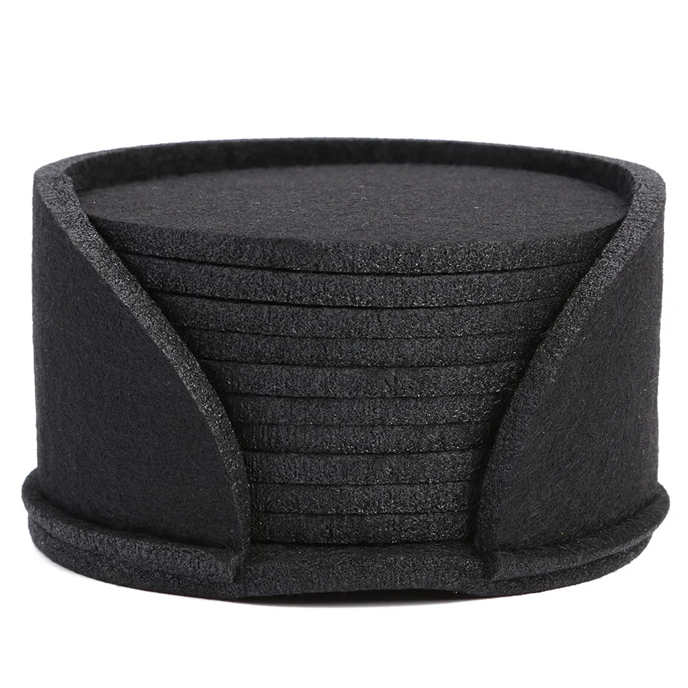 

10 шт., круглые фетровые подставки для чашек, Szkoy