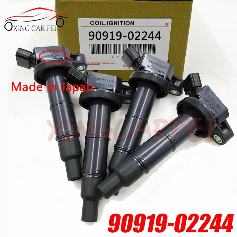 

Катушка зажигания, 4 шт., для фотолампы, RAV4, Corolla, ES240, ES350, 90919-02243, 9091902244, 90919-02244, автозапчасти