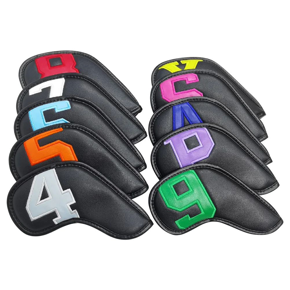 

10pcs Protective Golfs Club Head Cover Stylish Golfs Club Head Cover Putter Cover