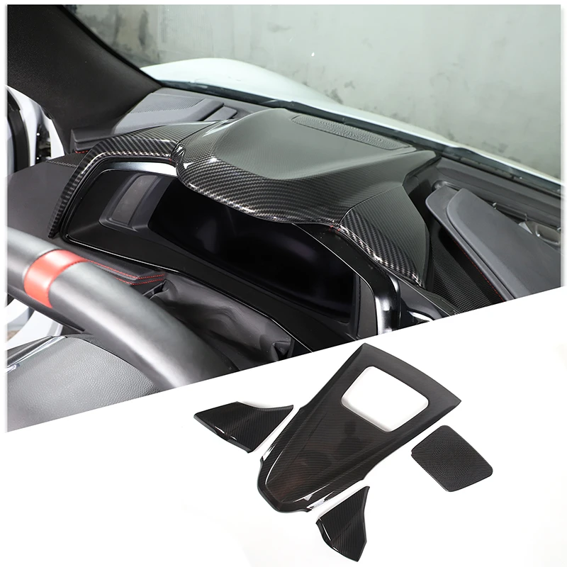 

ABS Carbon Fiber for Corvette C8 Coupe Z51 2020-2023 Car Interior Center Console Dashborad Panel Speedometer Cover Trim