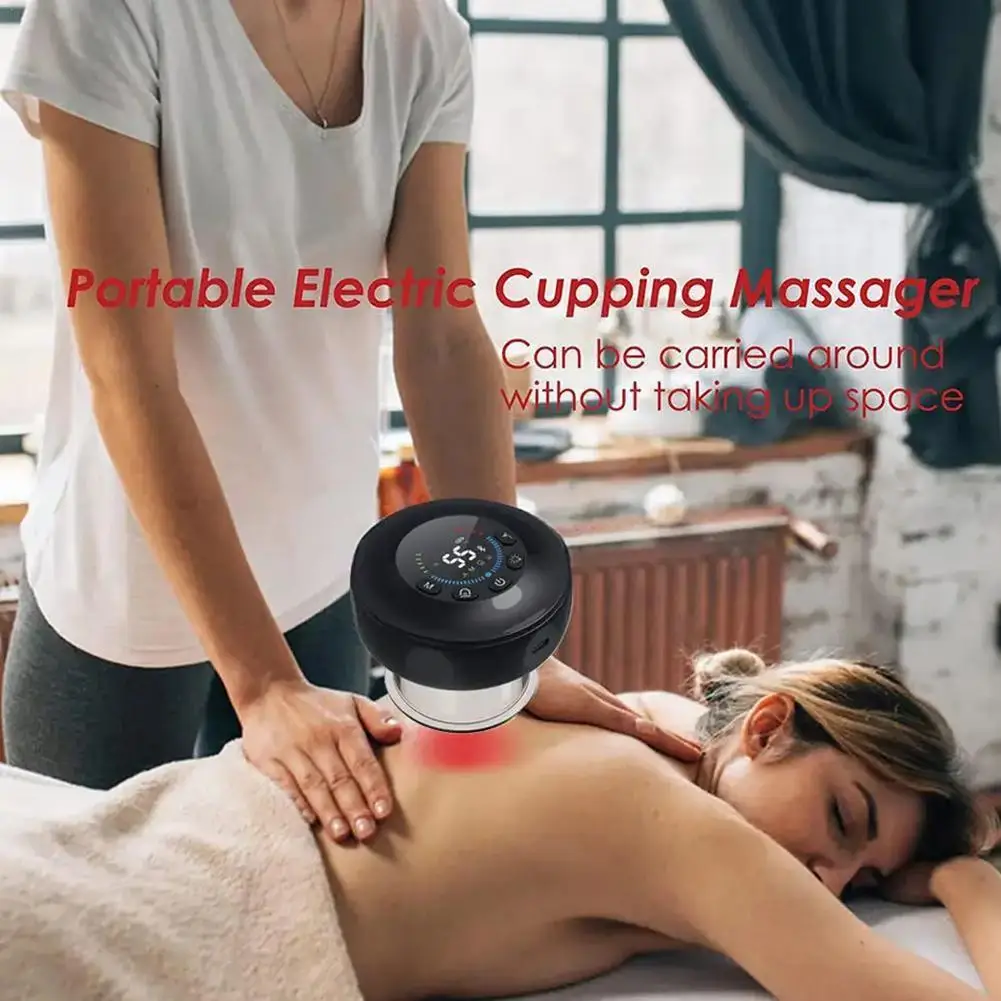 

Electric Cupping Scraping Massage Scraper Face Heating Acupuncture Device Massager Instrument Detox Acupoint K1M7
