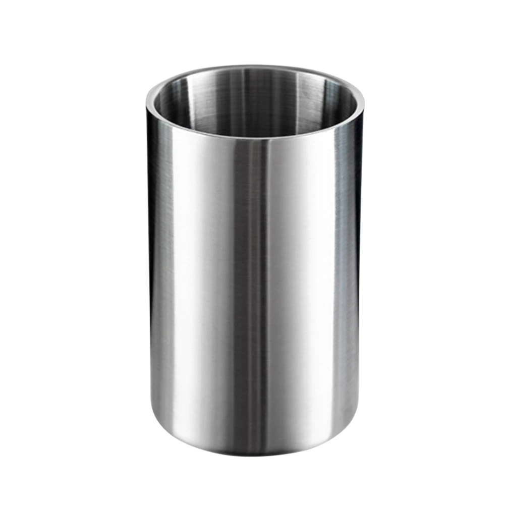 KTV Wine Cooler 1.6L Large Capacity Stainless Steel Ice Bucket Champagne Cooler Wine Bottle Chiller for Bar Kitchen Home