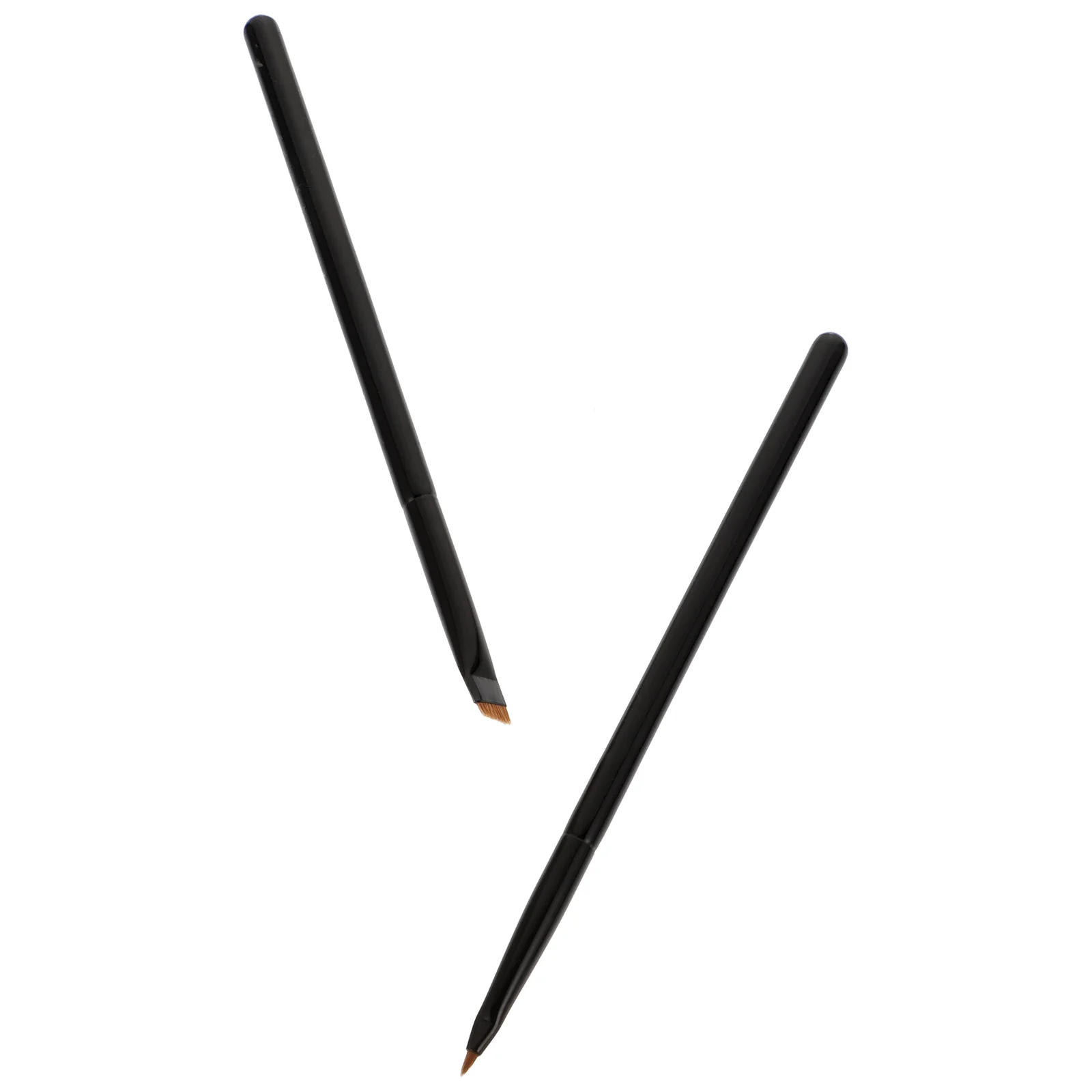 

2 Eyeliner Brushes Lip-liner Brushes Creative Nose Shadow Brushes (Black)