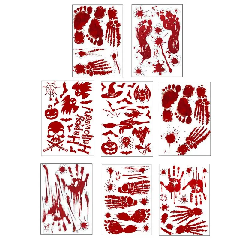 

67JE ручная печать отпечатков пальцев планшетофон Декор страшные наклейки