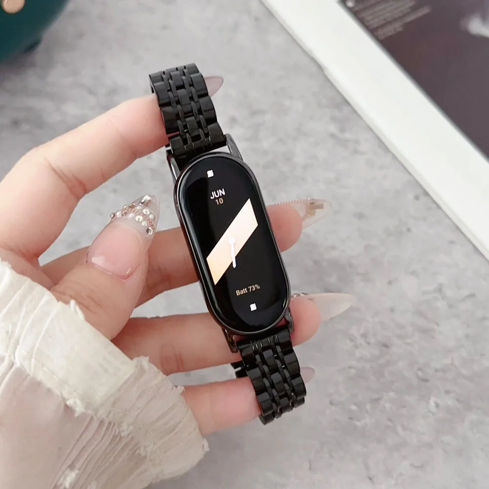 Браслет Mi Band 8 для мужчин и женщин умный Для Xiaomi Smart 9 металлический ремешок часов
