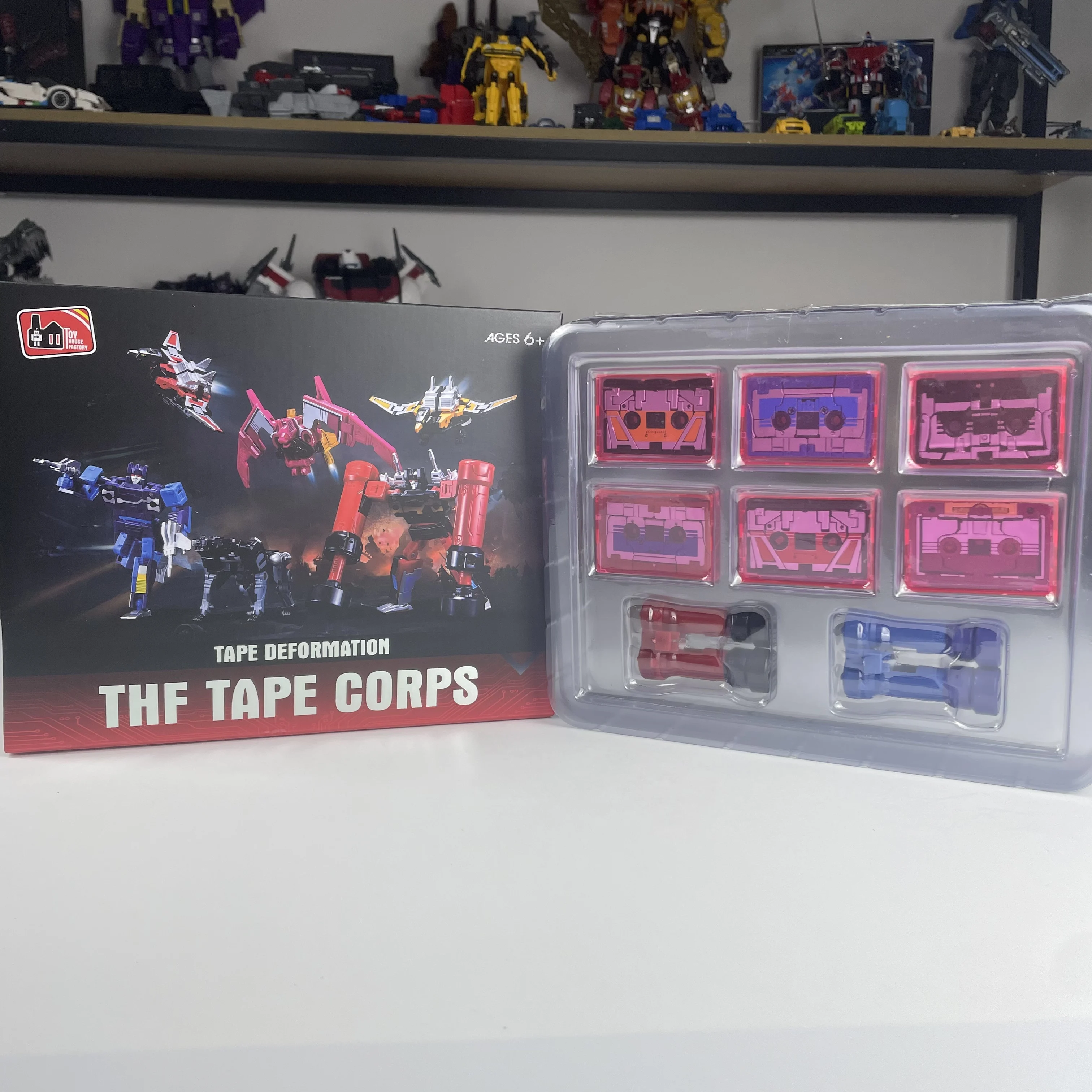 Фото THF-01P6 Игрушки-трансформеры Soundwave Six Tape Troop G1 Mindwipe Rumble Frenzy Ravage Laserbeak Buzzsaw Limit Фигурка Робот Подарок №1