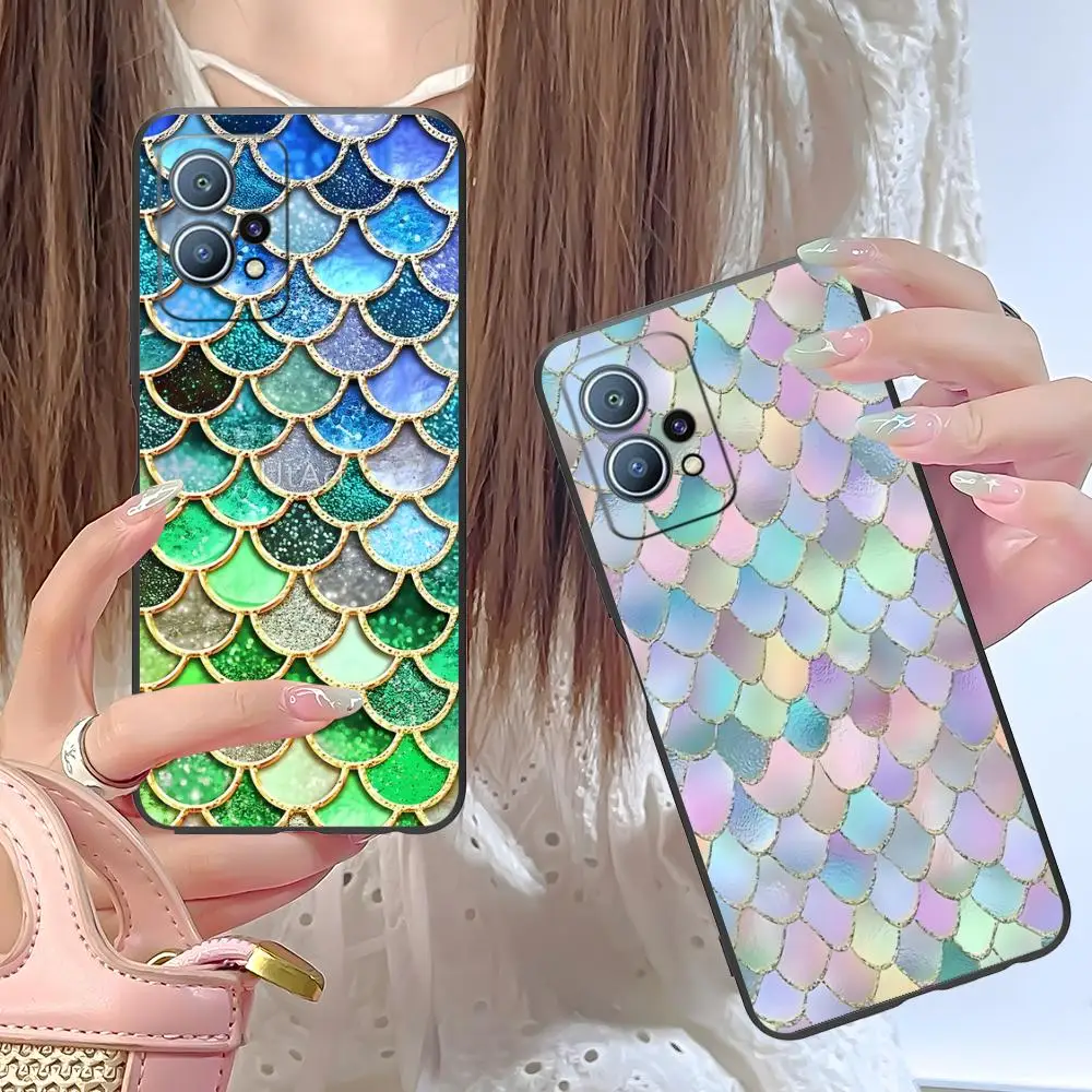 Фото Чехол для телефона с рисунком русалки для Huawei P60 P50 P40 P30 P20 P10 P9 P8 Pro Lite Plus, мягкий противоударный чехол из ТПУ №5
