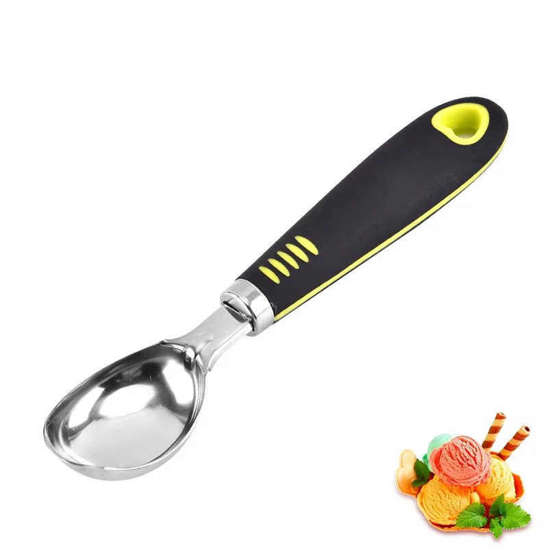 

Ice Cream Scoops Stacks Creative Kitchen Gadget Stainless Steel Digging Ball Spoon Dessert Spoon for Home Restaura Coffee Spoon