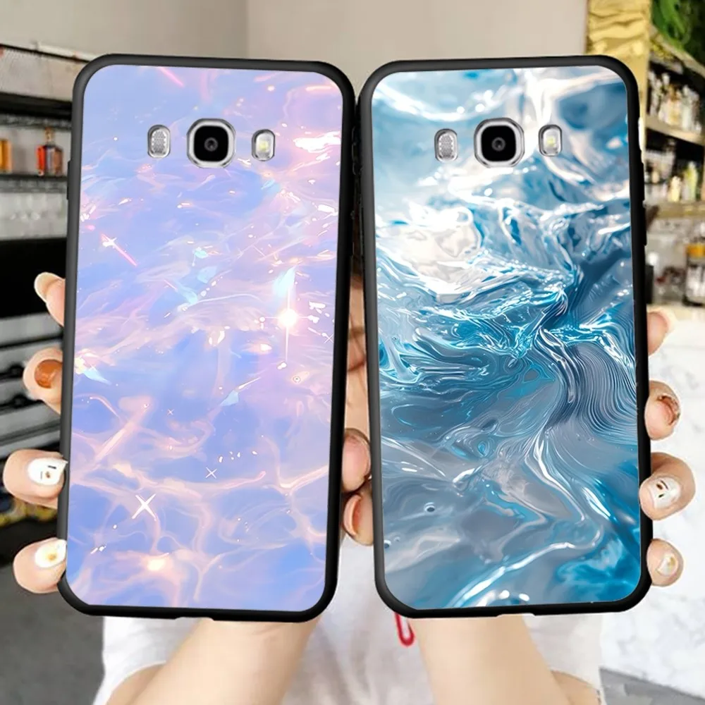 Aurora Water Ripple Phone Case For Samsung J 7 plus 7core J7 neo J6 prime J4 J5 Mobile Cover