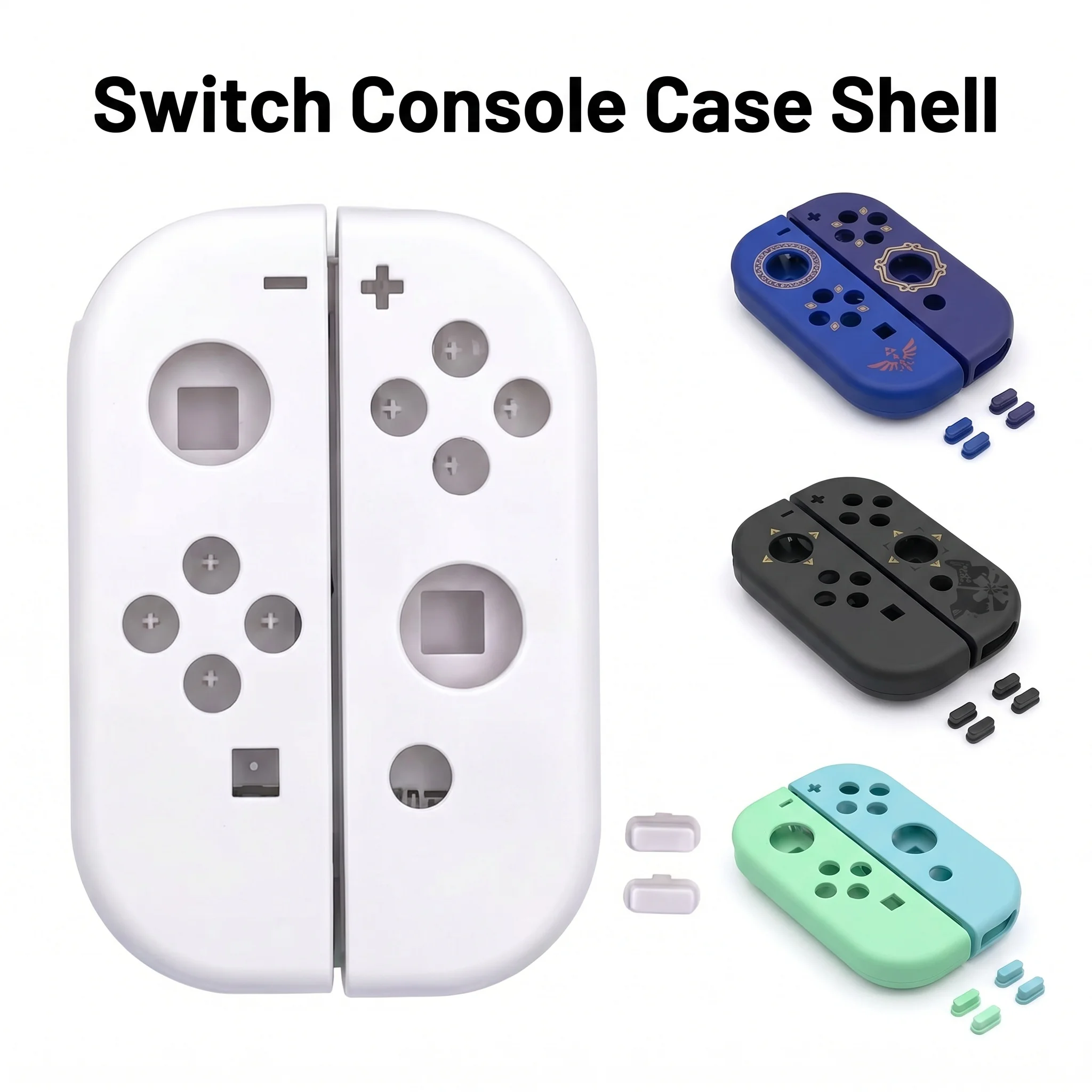 Фото Пара сменных корпусов для портативных игровых консолей Nintendo JoyCon Switch, чехол для контроллера. №1