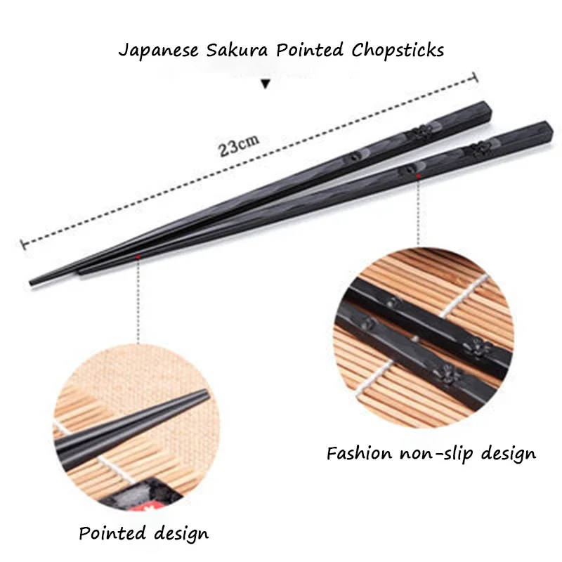 

Палочки для еды Mecarexx черные