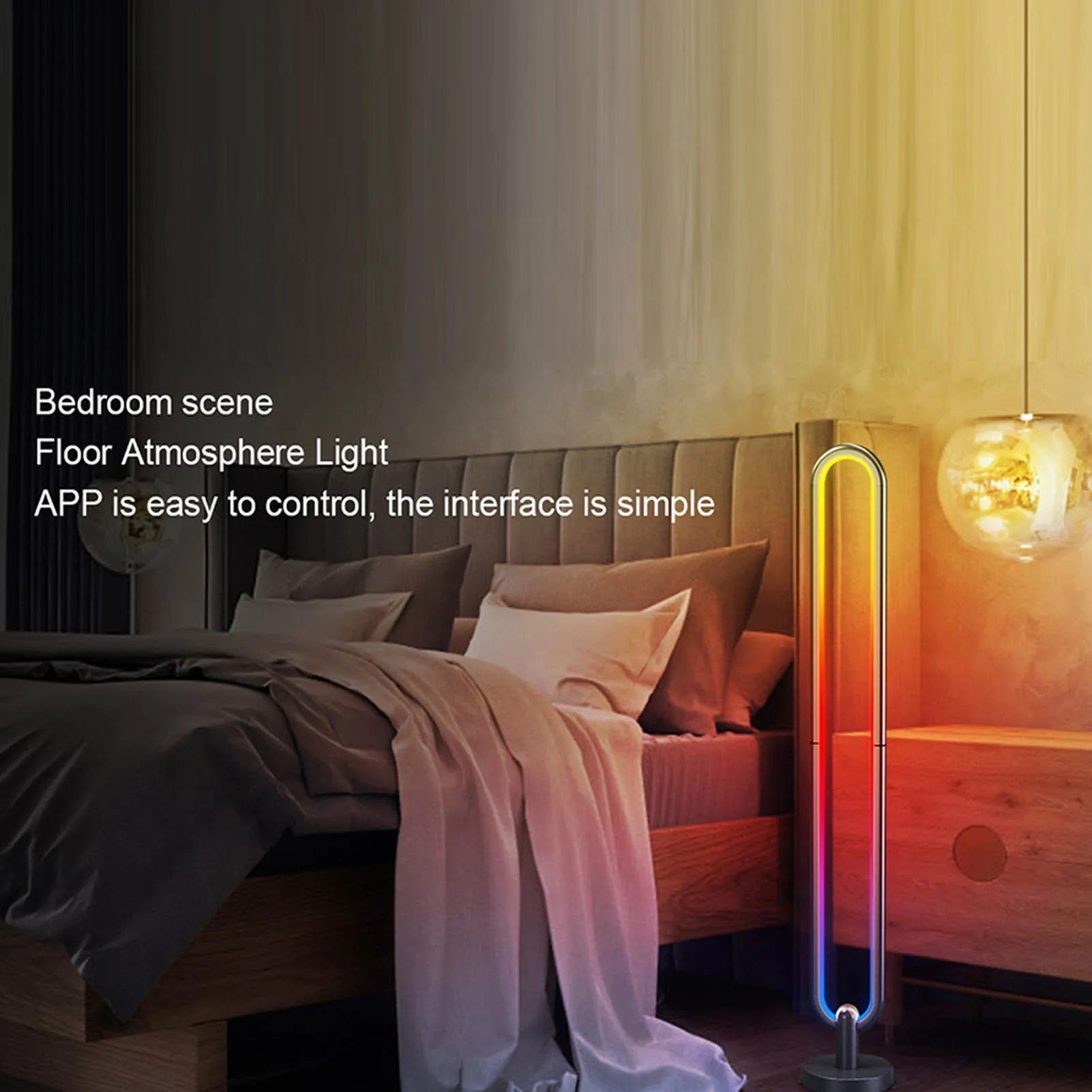 

Умный светодиодный RGB-светильник U-образной формы с поддержкой Wi-Fi и BT