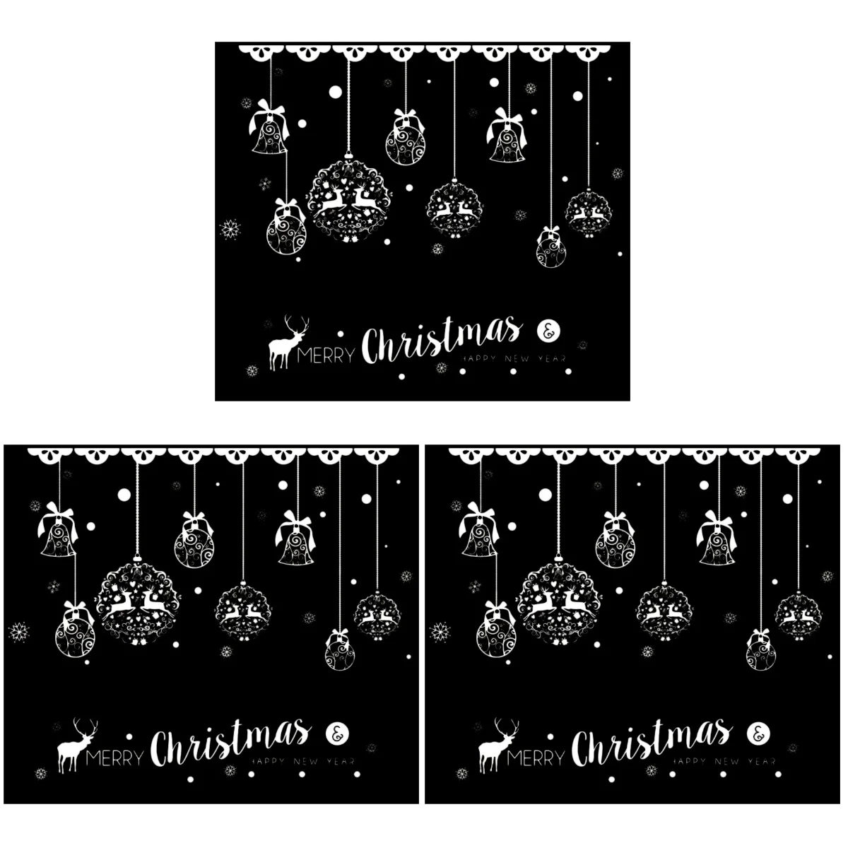 

Christmas Window Wall Sticker Snowflake Decals Pvc Merry Decoration Clings Decal Decorations Vinyl Door Stickers