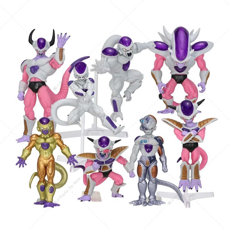 

8pcs/set Dragon Ball Set Figures Frieza All Forms Frieza Figurine PVC Model Toys Christmas Gift