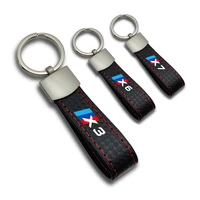 jkhnn leather car keychain chain key rings for bmw x1 x3 x4 x5 x6 x7 e84 f48 f25 e83 f26 e53 e70 f16 e71 f49 tt auto accessories