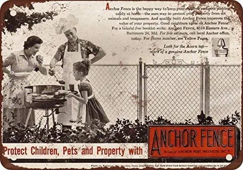 1960 якорная цепочка ограждение винтажный внешний вид Репродукция металлический