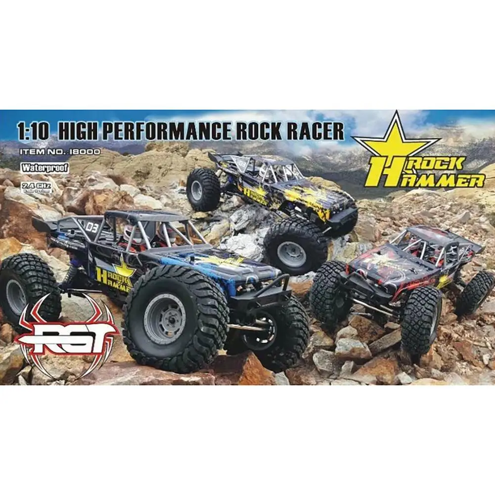RGT 18000 Rc Car 1:10 4wd Off Road Rock Crawler 4x4 Electric Power Waterproof Hobby Rock Hammer Rr-4 Truck Toys For Kids