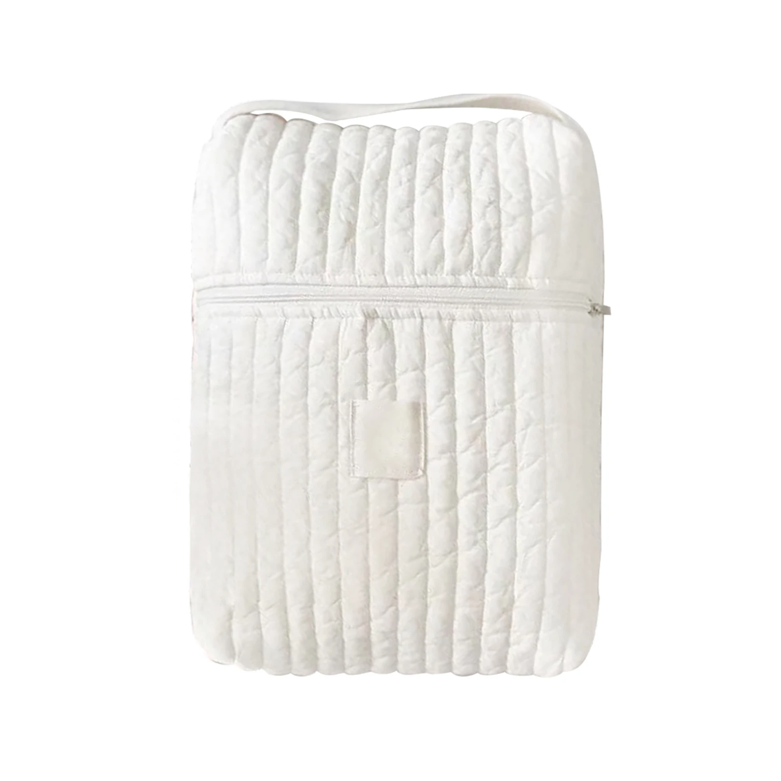 

Baby Nappy Storage Zipper Closure Diaper Pouch Outdoor Newborn Stroller With Handle Reusable Multifunctional Mom Care Handbag