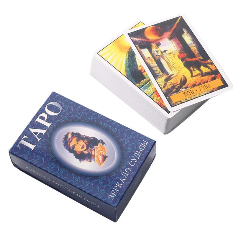 New Russian Version Tarot Mirror Of Destiny Cards Games Divination Board |