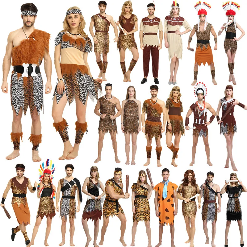 

Hot sale cosplay indian halloween costumes for men ,supplies indian dress for women,couples costume Pocahontas Adult Fancy Dress