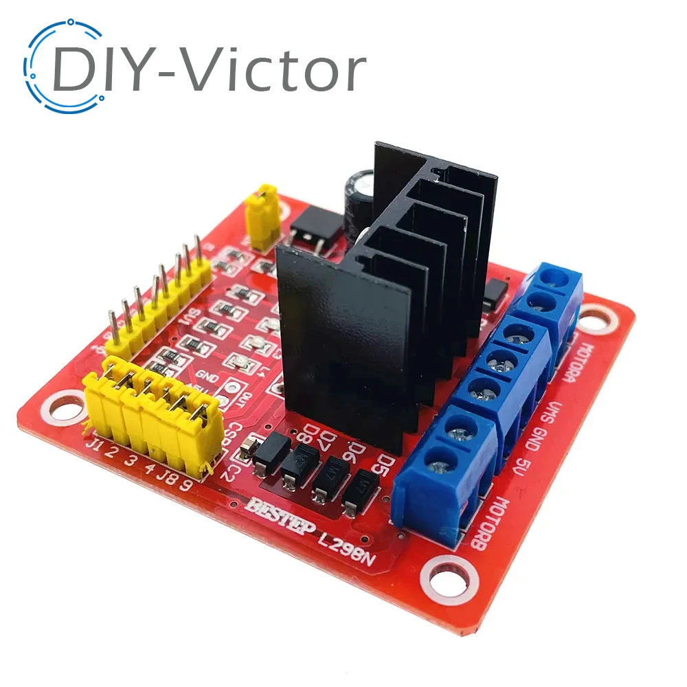 Плата контроллера двигателей L298N New Dual H Bridge DC Stepper Motor Drive для Arduino, шагового мотора, умной машины и робота