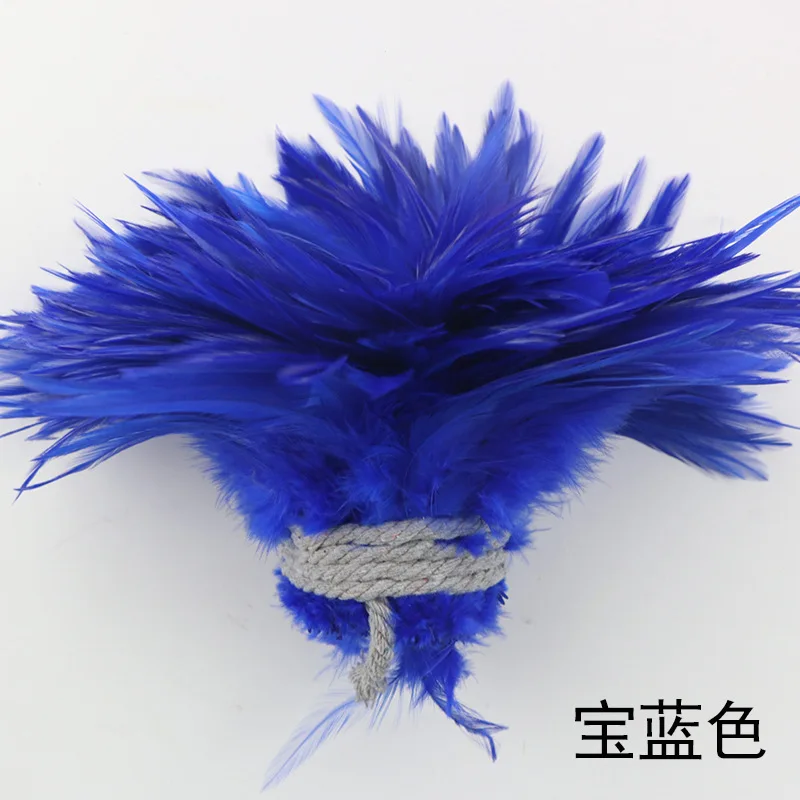 

1 Roll 5-6 Inches Natural Chicken Feather Trims Strip Strungs Rooster Saddle Hackle Feathers Crafts Carnival Supply Decorations