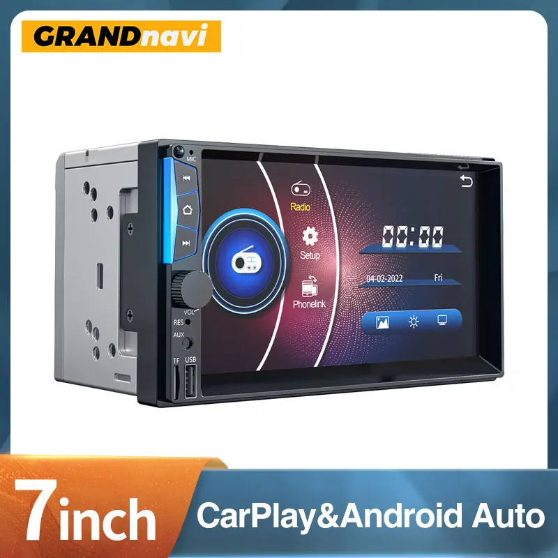 

Автомагнитола DOXOV, Универсальная автомобильная стерео-система с 7 "сенсорным экраном, с поддержкой Mp5, TF, USB, MirrorLink, типоразмер 2 Din