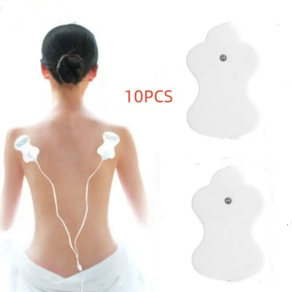 

Replacement Self-Adhesive Conductive Gel Pad Electrode Massager Pads Therapy Pad White Electrode Pads 10x Tens Machine