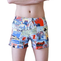 mens mens underwear medium waist printing fashion beach swimsuit leisure home swimsuit mens aro pants