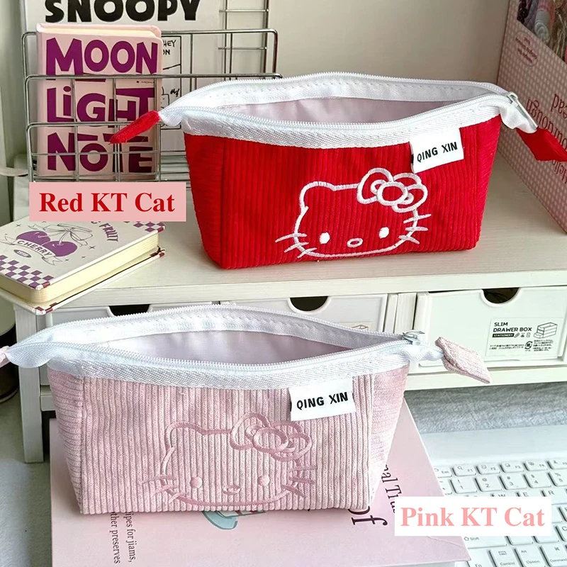 Kawaii чехол для ручки Hello Kitty Sanrio KT Cat косметичка большая вместительная сумка ручек