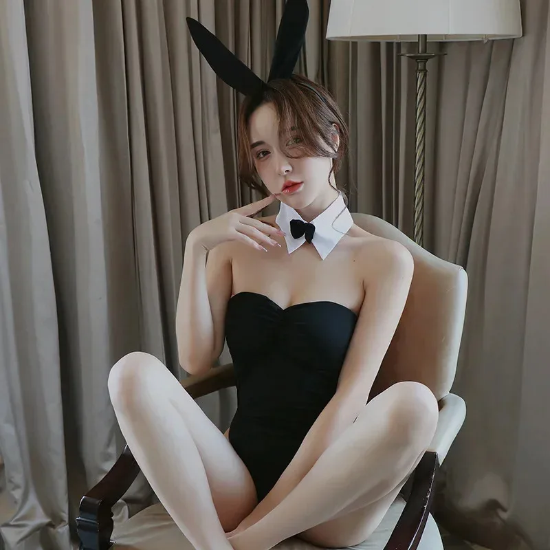 Фото Новинка 2025, одежда для косплея Bunnygirl, сексуальное нижнее белье Playboy, женские костюмы с кроликом Lenceria Femenina Bunny, униформа для ролевых игр Swi ❤ ♡ ♥ ★ №2