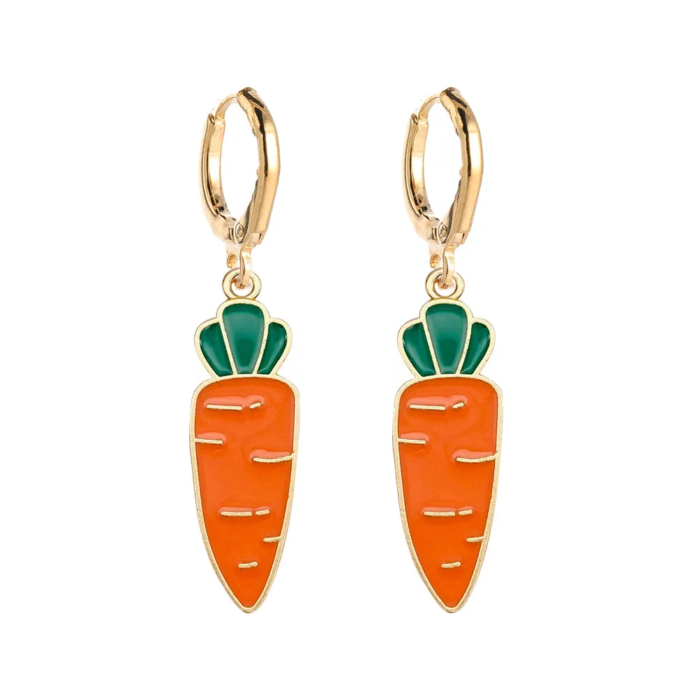 Подвесные серьги в виде фруктов