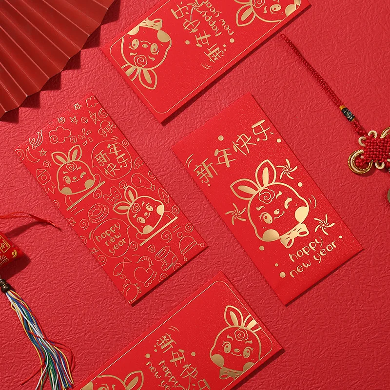 

Chinese Red Envelopes 30PCS Cartoon Rabbit Pattern HongBao New Year Lucky Money Pockets for 2023 Spring Festival New Year