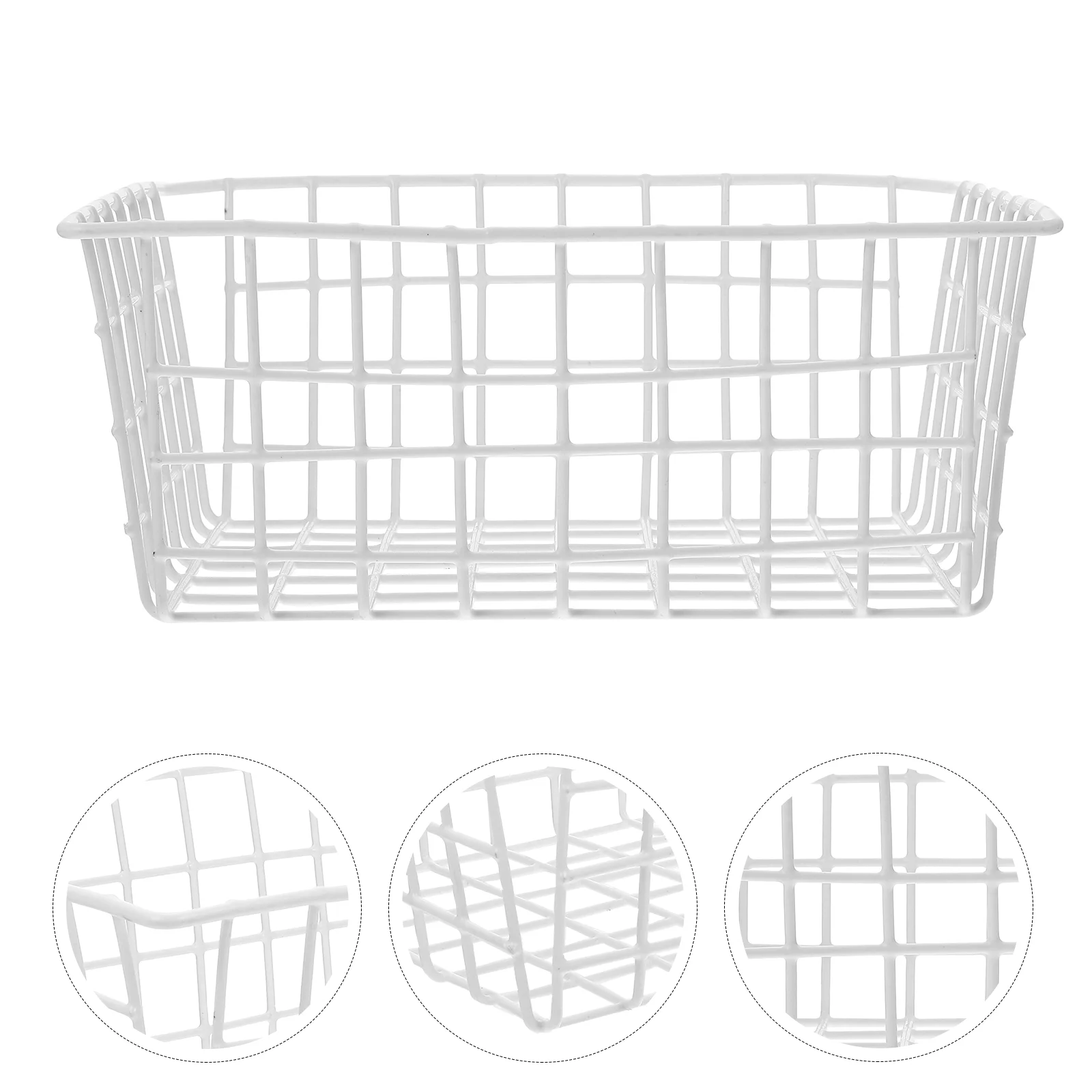 

Freezer Basket Wire Storage Organizer Bins Baskets Metalrefrigerator Fridge Fruit Stackable Iron Pantry Bin Vegetable Large