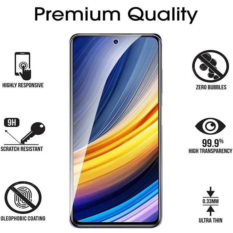 Закаленное стекло для Xiaomi Redmi Note 9 10 9s 10S 11S 9A 9T Poco F3 M3 X3 Mi 11 Lite 5G NE 11T Pro Защитная пленка