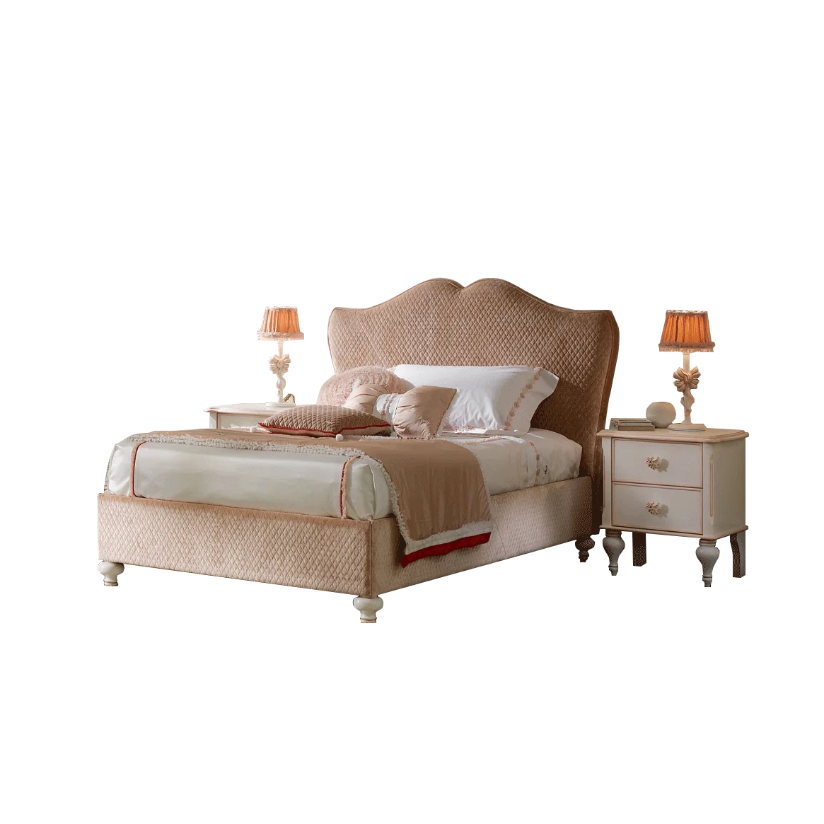 

Простая Современная тканевая детская кровать для девочки принцессы европейская роскошная односпальная кровать мечта розовая мягкая кровать для девочки