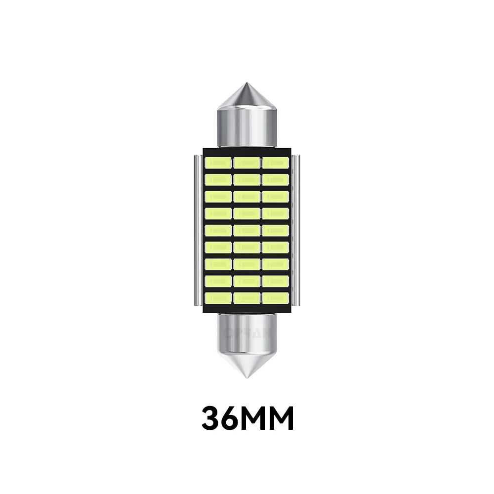 

10 шт. светодиодных автомобильных ламп Canbus C5W C10W 31 мм 36 мм 39 мм 41 мм CANBUS 3014SMD высокой мощности, белая автомобильная лампа для внутреннего освещения, для чтения, 12 В