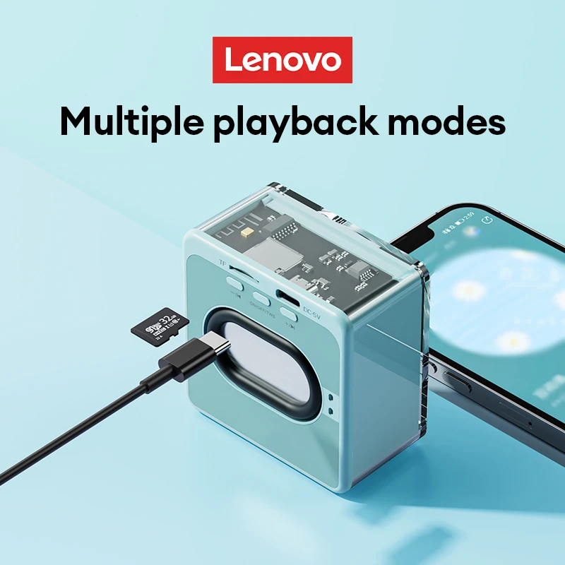 Прозрачный Bluetooth-динамик Lenovo TS50