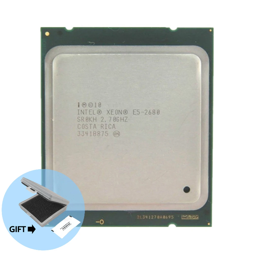 

Процессор Intel Xeon E5 2680 2,7 ГГц 20 МБ кэш 8 ГТ/с LGA 2011 SROKH C2 E5-2680 ЦП 100% нормальная работа