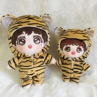 15cm20cm star dolls clothes lovely cool animal tiger dress up dolls accessories korea kpop exo idol dolls diy gift