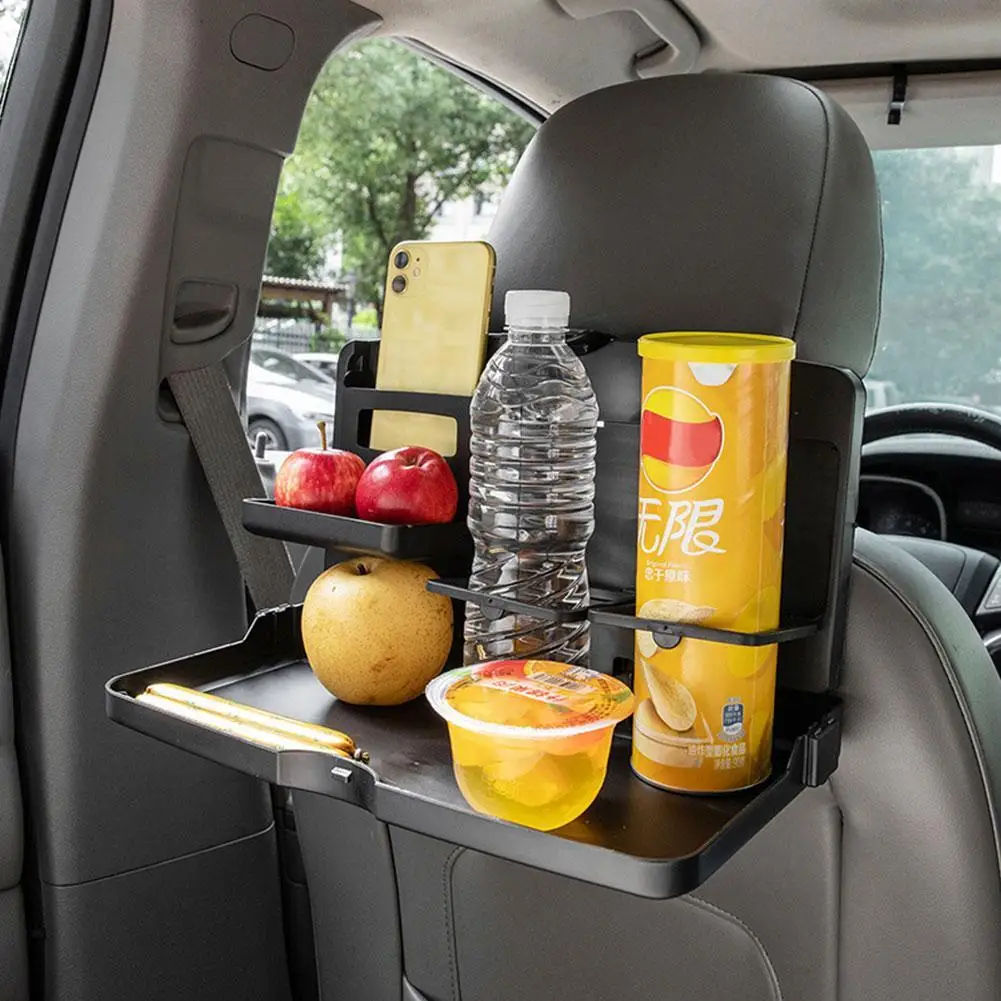 

Car Back Seat Tray Table Car Rear Seat Organizer With Folding Table For Food Laptop Foldable Table Tray Car Interior Accessories