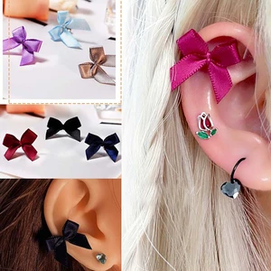 1PCS Helix Piercing Studs Earring Bow-knot Helix Ear Stud Conch Tragus Lobe Oreja 20g Ear Pierc Cartilage Jewelry Sweety Korean